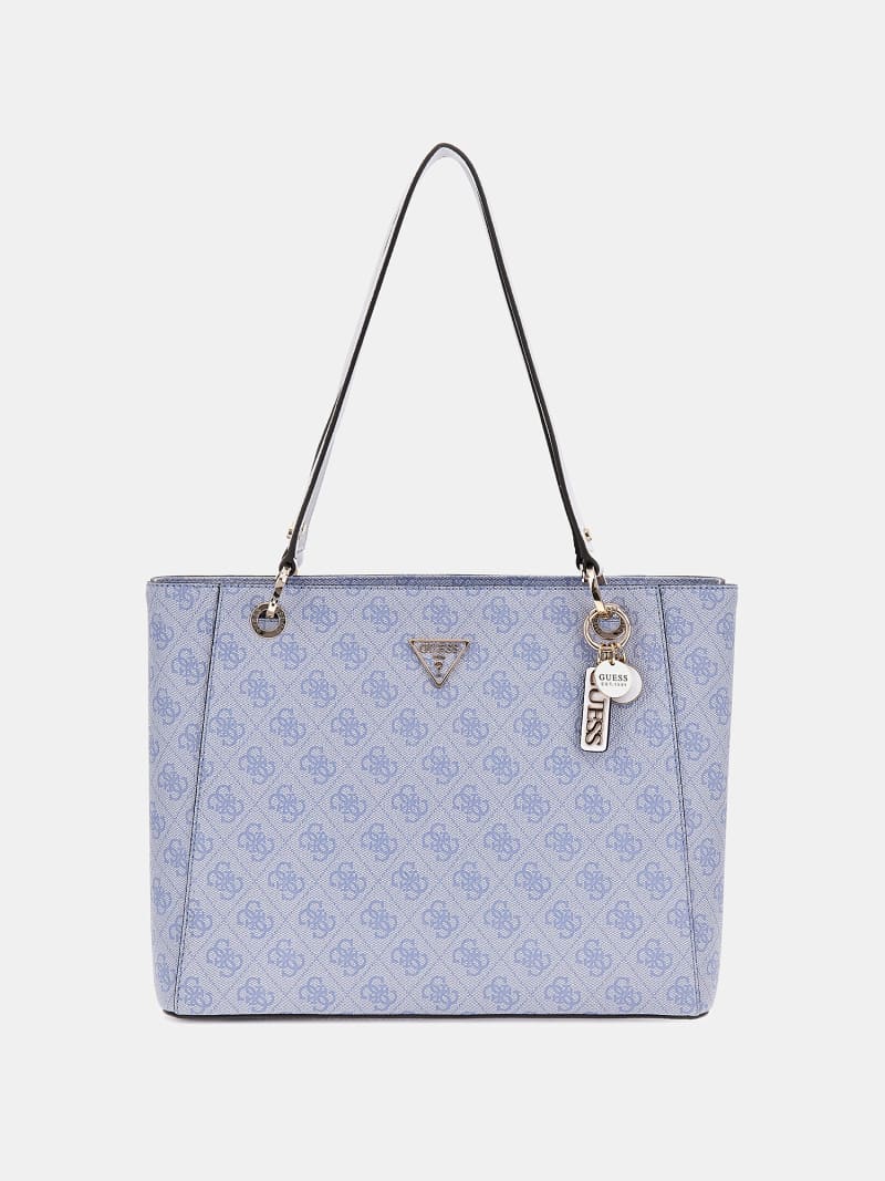 Guess Noelle Light Blue 4G Logo Tote Bag