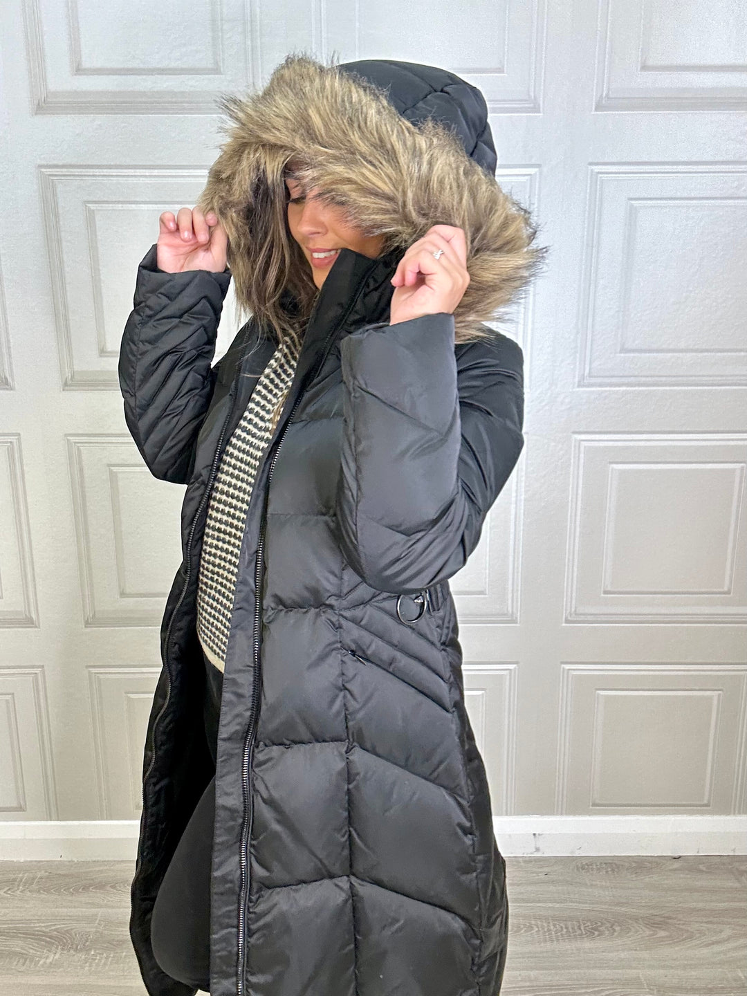 Guess Olga Black Down Coat