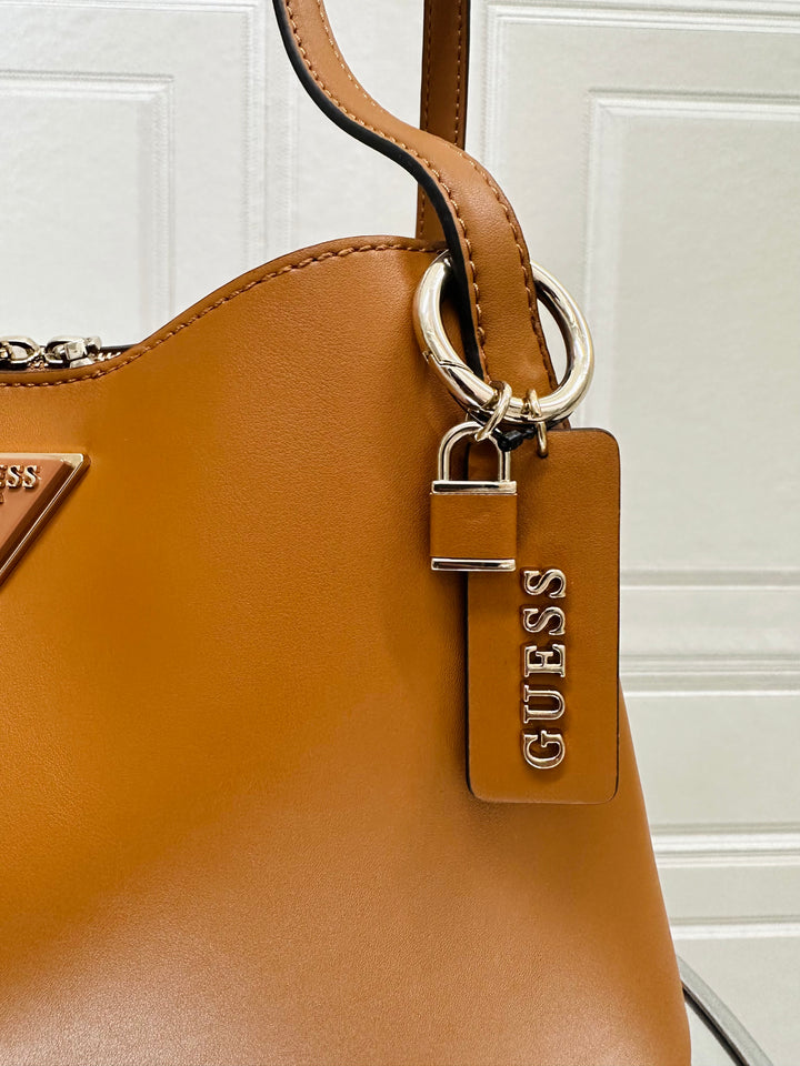 Guess Sora Cognac Girlfriend Carryall Bag