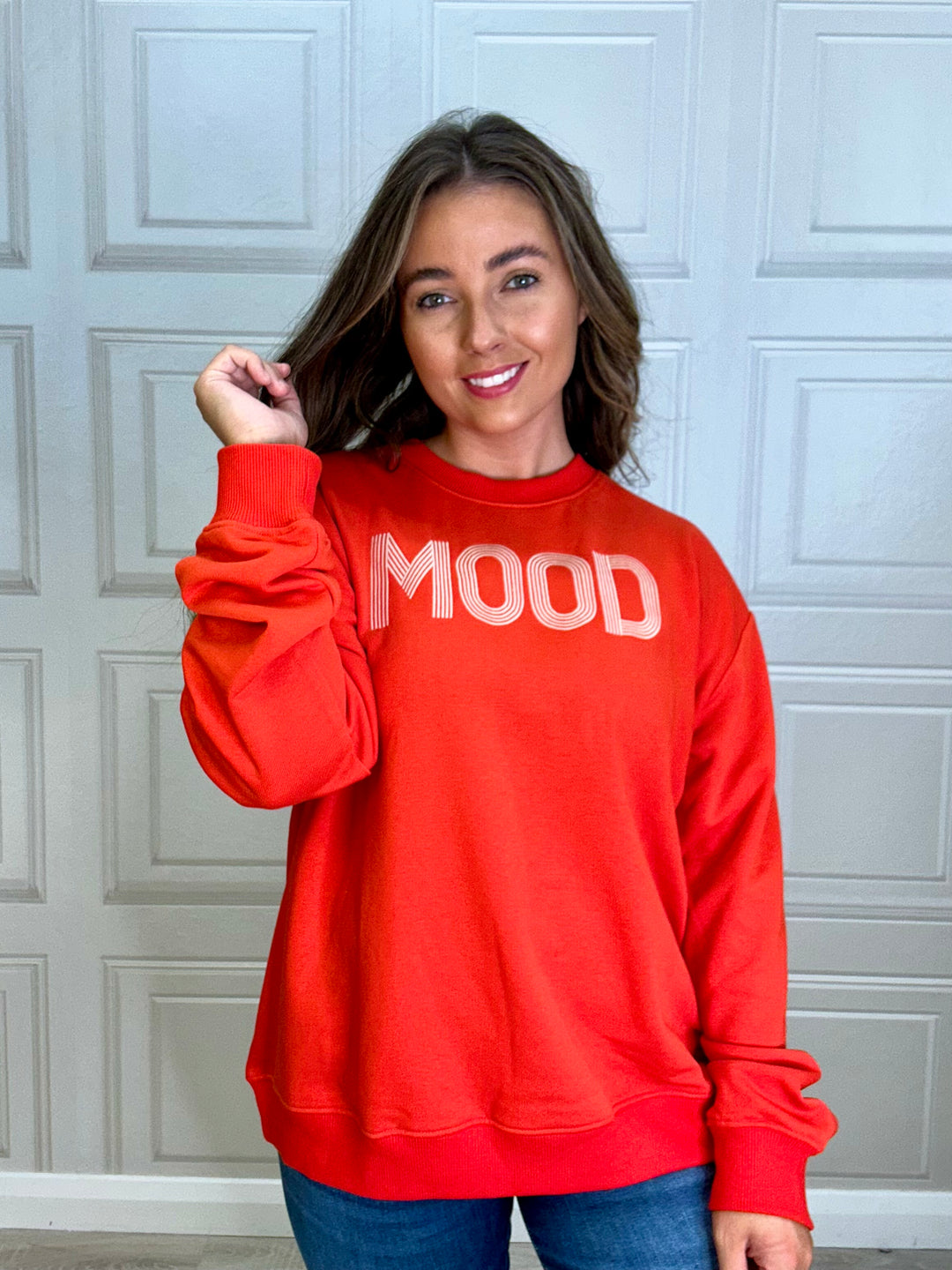 Kaffe Kamolly Flery Red Sweatshirt