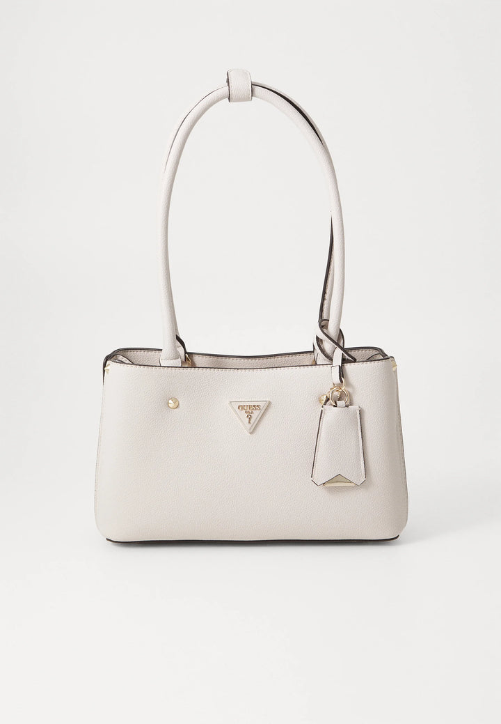 Guess Meridian Ivory Shoulder Satchel