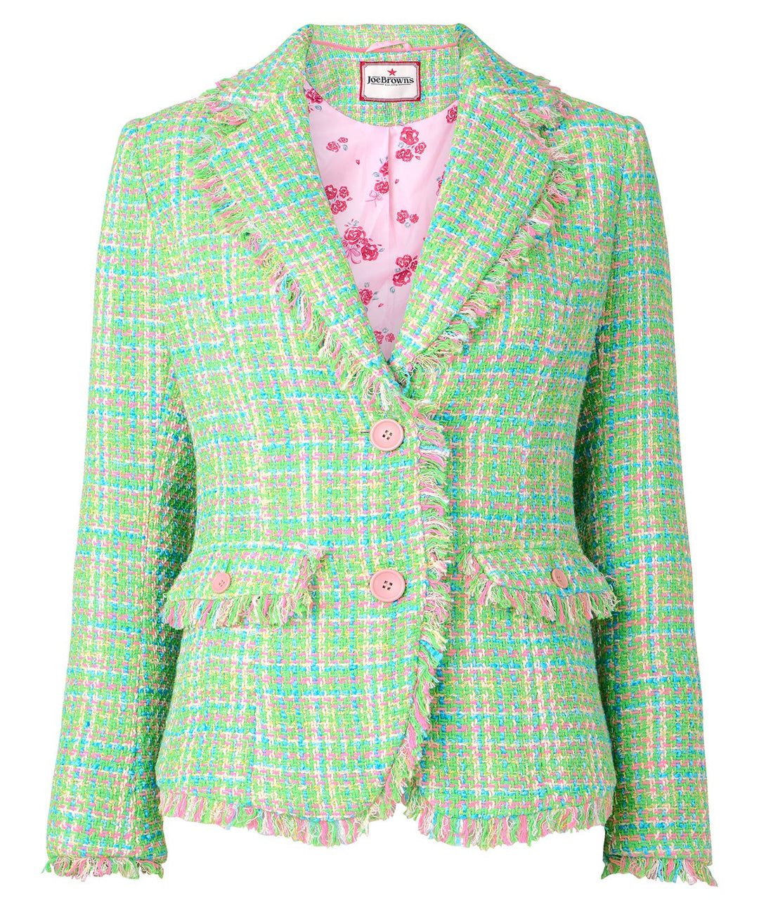 Step Into Spring Tweed Jacket: Green