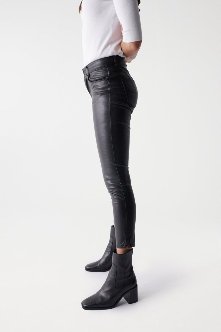 Salsa Destiny Black Nappa Leather Jeans (21006306)