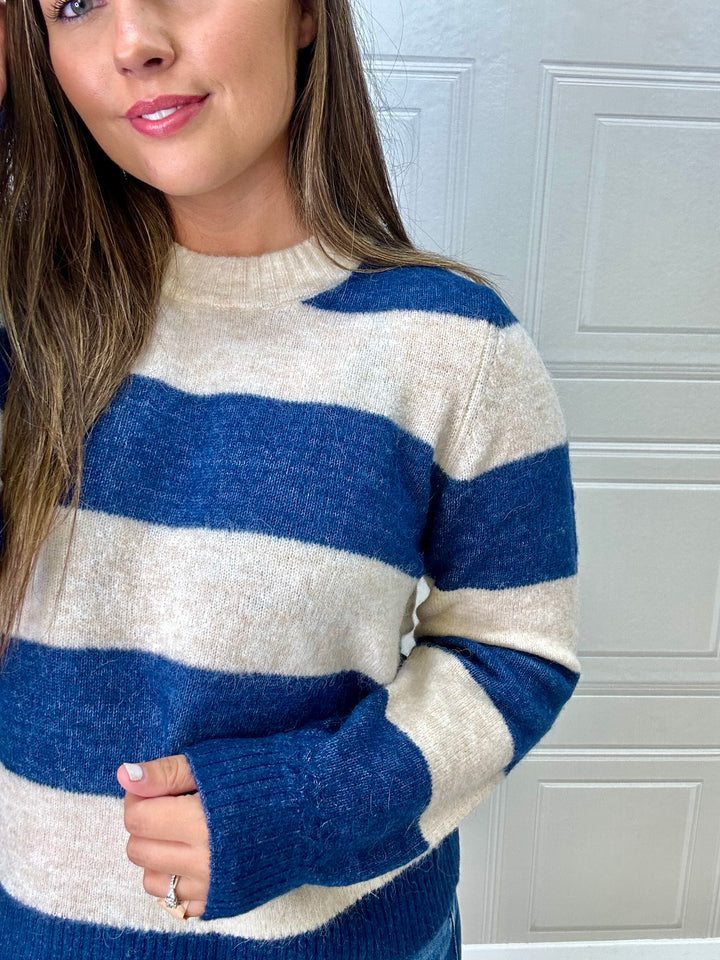 Numph Nuriette Big Stripe Pullover