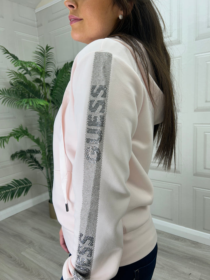 Guess Pink Zip Up Hoodie