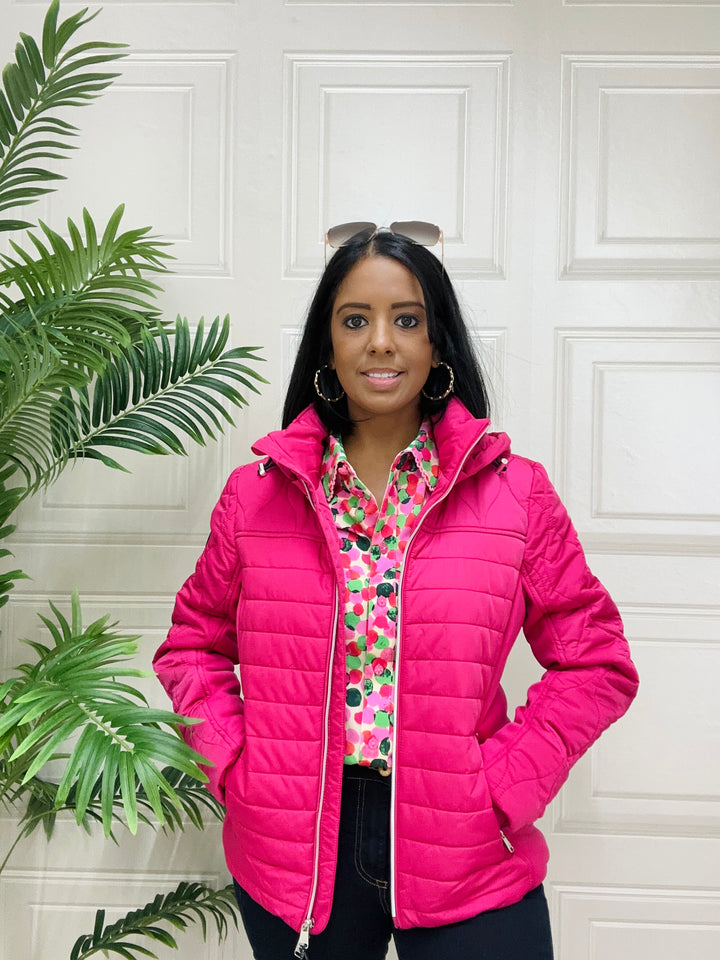 HV Society Hazel Fuchsia Quilted Jacket