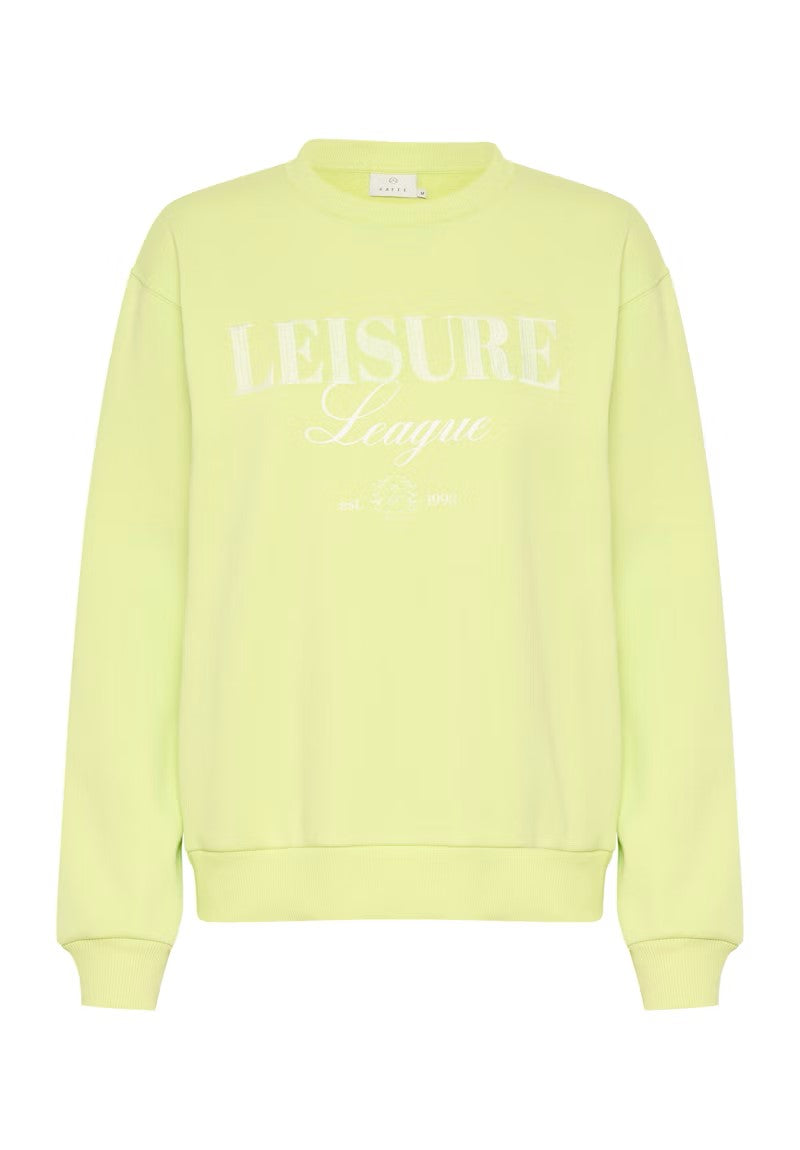 Kaffe KAviola Lettuce Green Sweatshirt