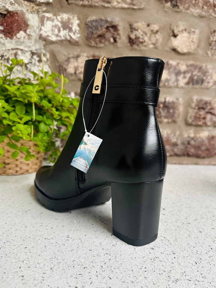 Patrizio Como Trouville Black Heeled Boot