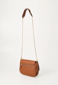 Guess Fedora Cognac Shoulder Satchel