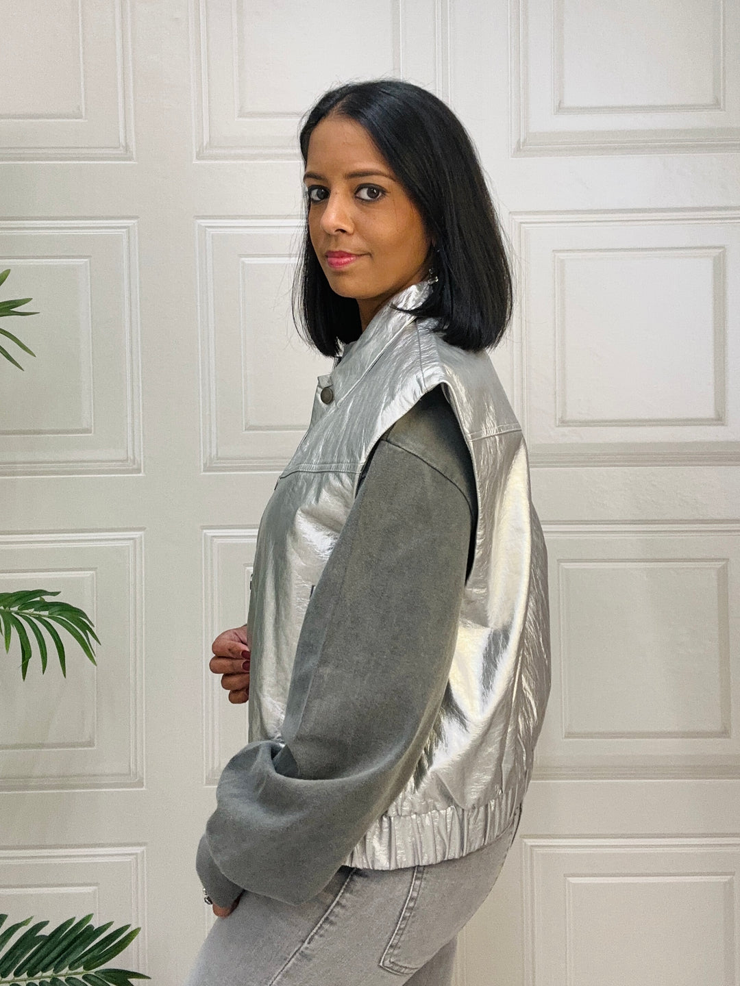 Fluresk Bria Gilet Silver Grey