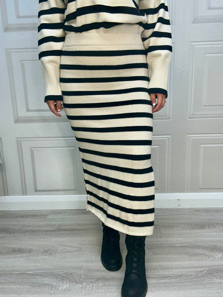 Tiffosi Circle B Stripe Skirt