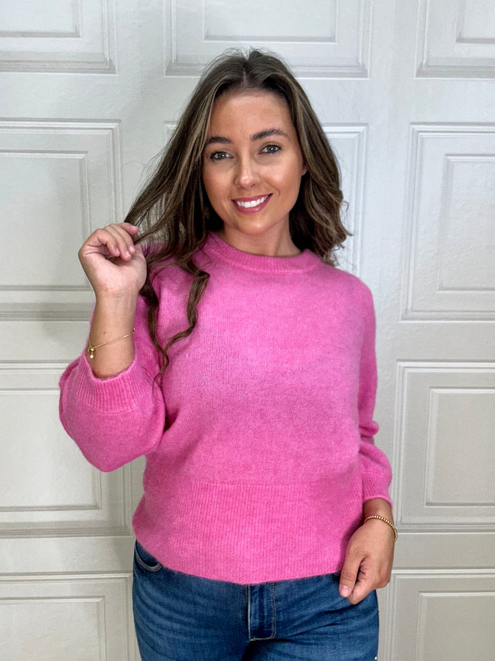 Numph Nurietta Pullover Fushia pink