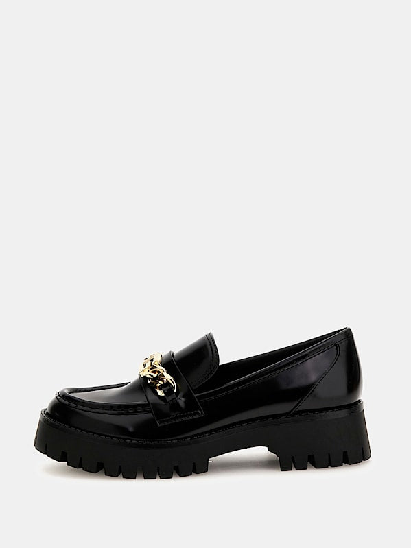 Guess Almosty Ele-14 Black Chain Chunky Loafer