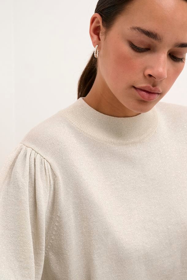 Kaffe KAregina TurtleNeck Gliter Sand