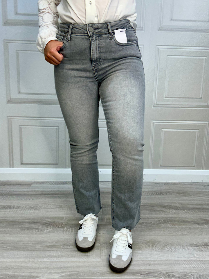 Tiffosi Megan Grey Denim Jeans Cropped