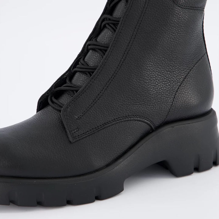 Paul Green Glossy Grain Black Boot