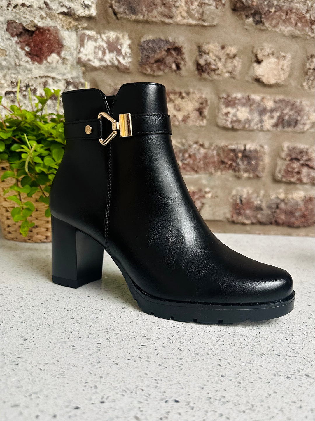 Patrizio Como Trouville Black Heeled Boot