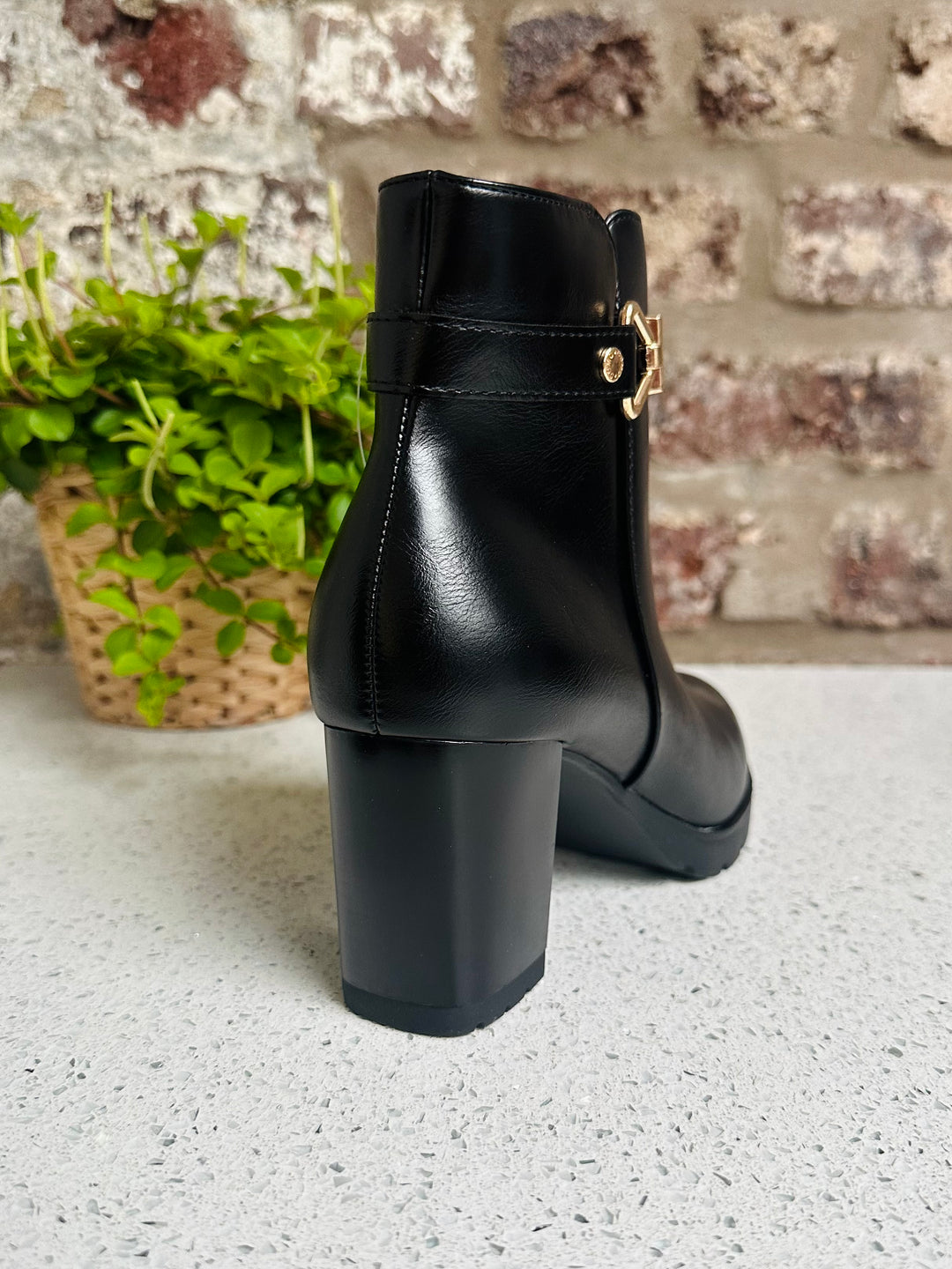 Patrizio Como Trouville Black Heeled Boot