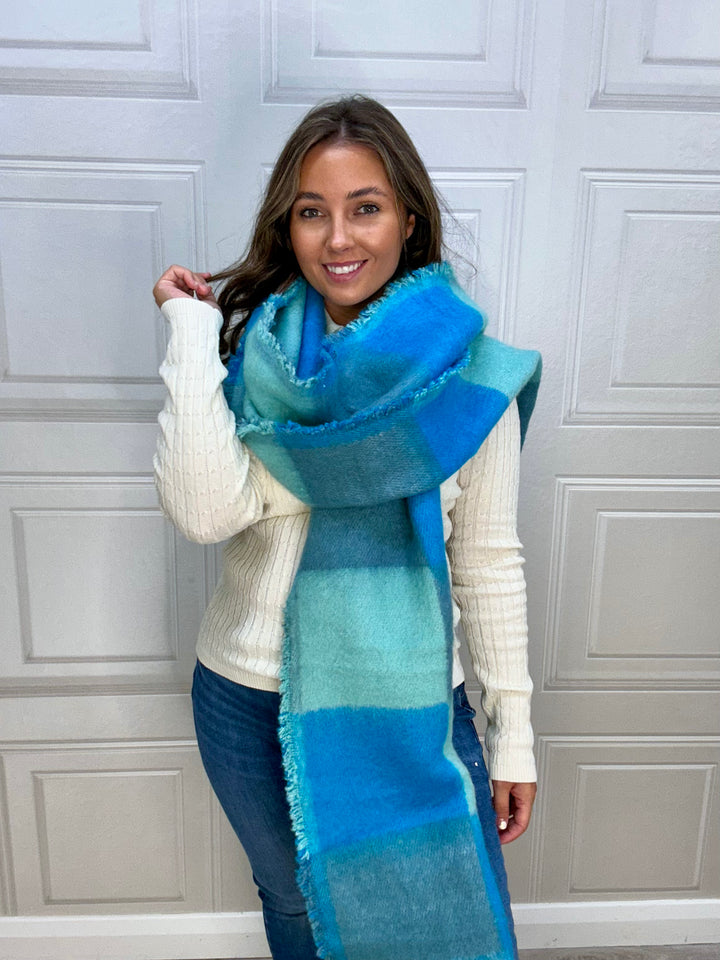 Frnch Winnie Blue/Turquoise Scarf