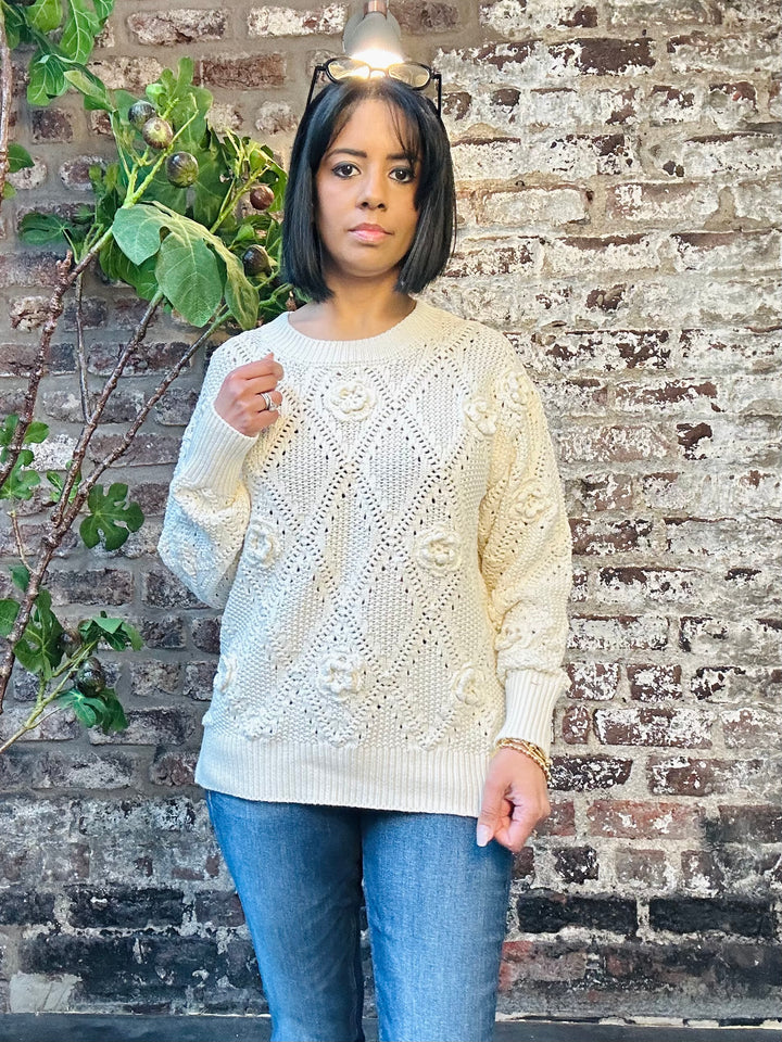 Costa Mani Arles Knit Pullover Beige