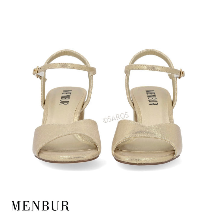 Menbur Zapato Metallic Oro/Gold Sandal