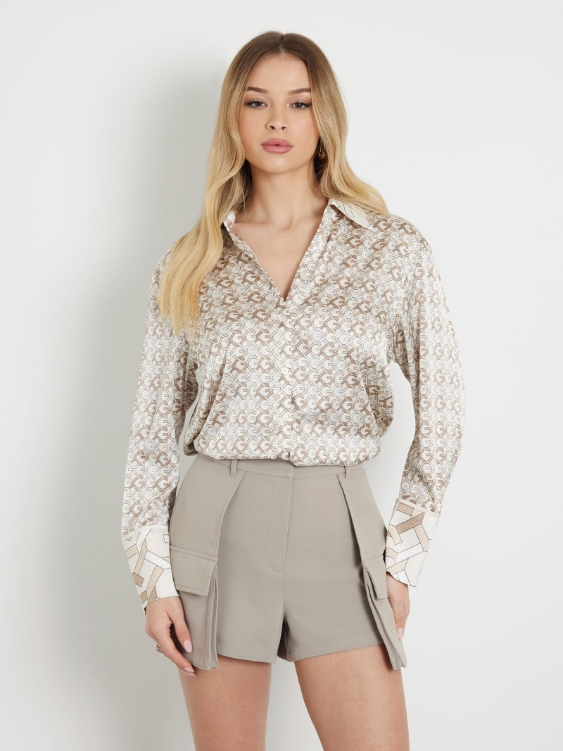 Guess Alexandra Sand 4G Logo Blouse