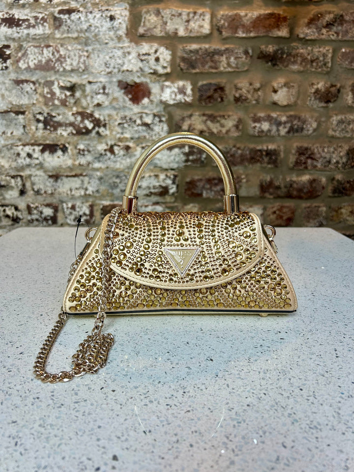 Guess Beauvoir Mini Gold Bag