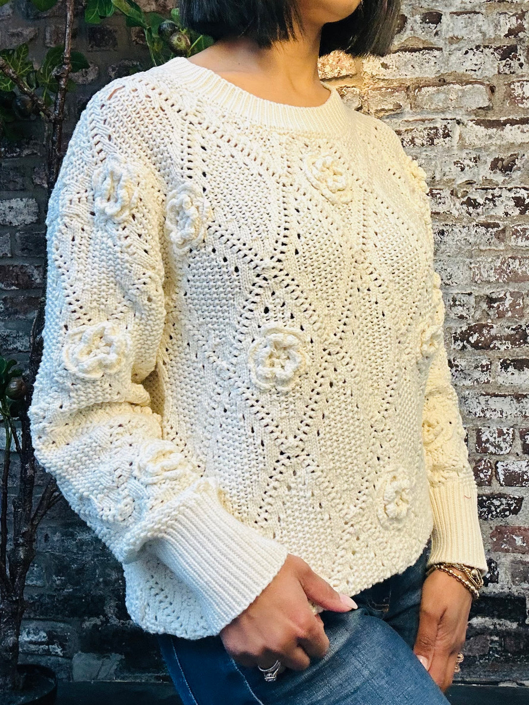 Costa Mani Arles Knit Pullover Beige