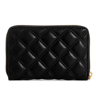 Guess Giully Black Quilted Medium Zip Purse