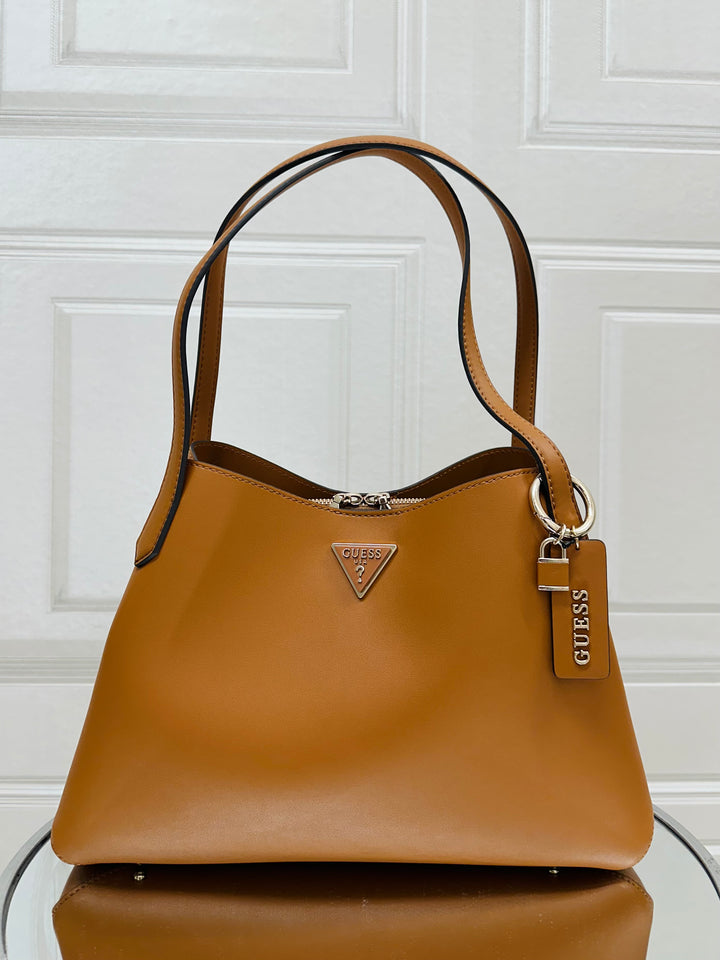 Guess Sora Cognac Girlfriend Carryall Bag