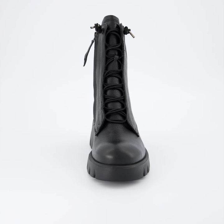 Paul Green Glossy Grain Black Boot