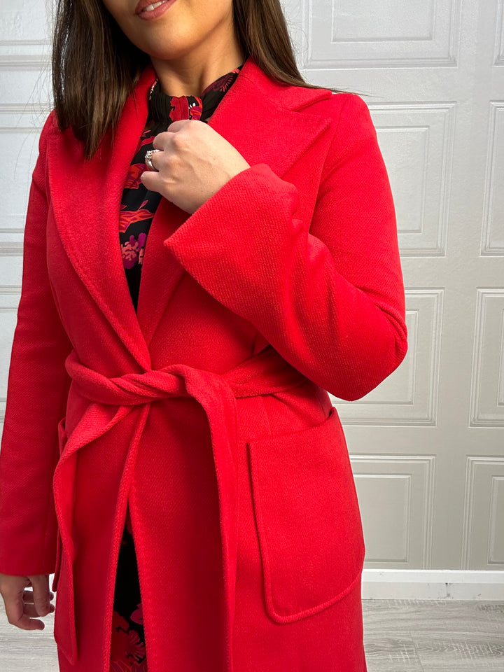 Bariloche Nora Long Red coat