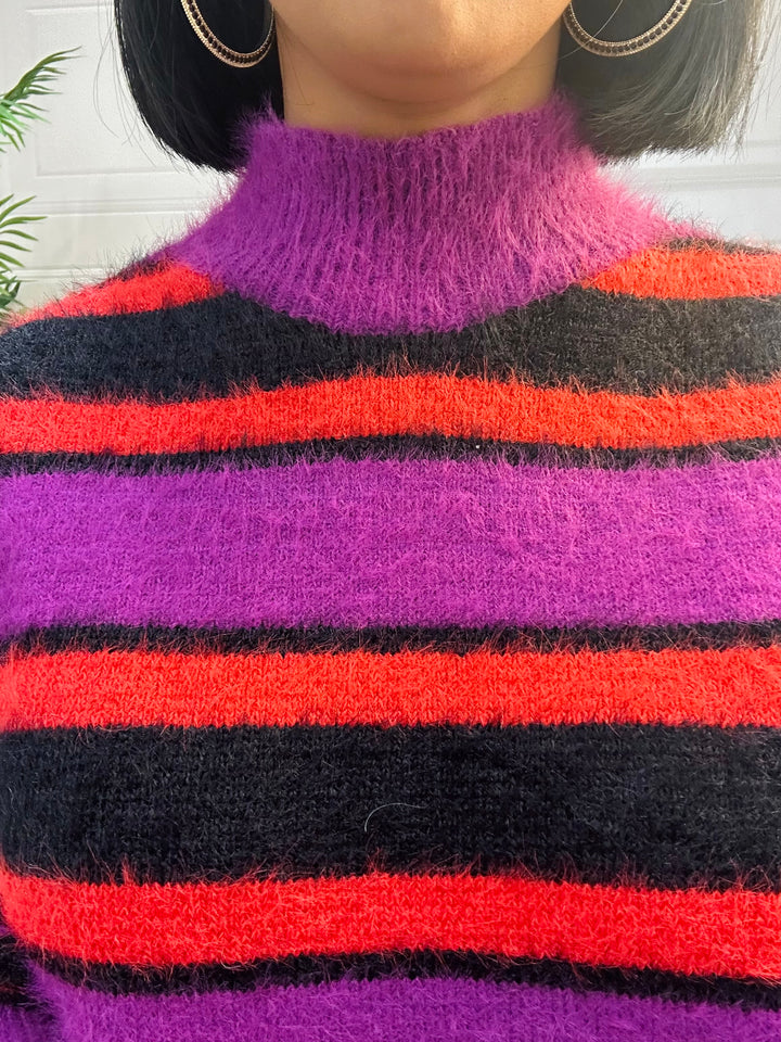 Fluresk Samla Grape/Black Sweater