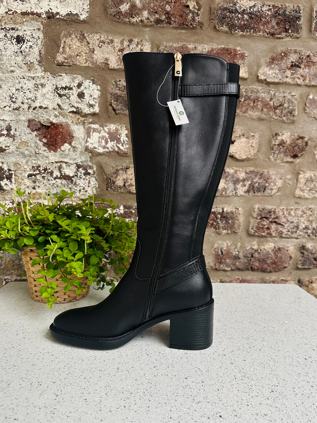 Patrizio Como Villandry Black Long Boot