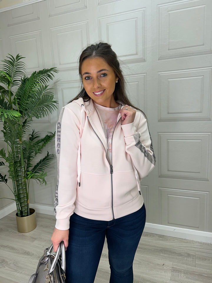 Guess Pink Zip Up Hoodie