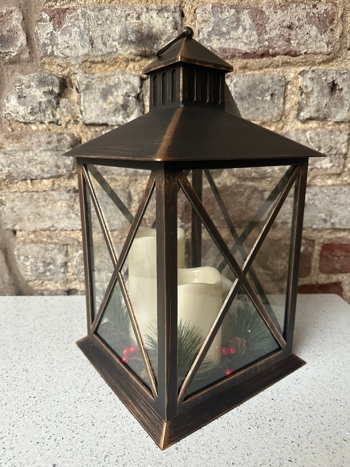 Christmas Victorian Dressed Lantern Small