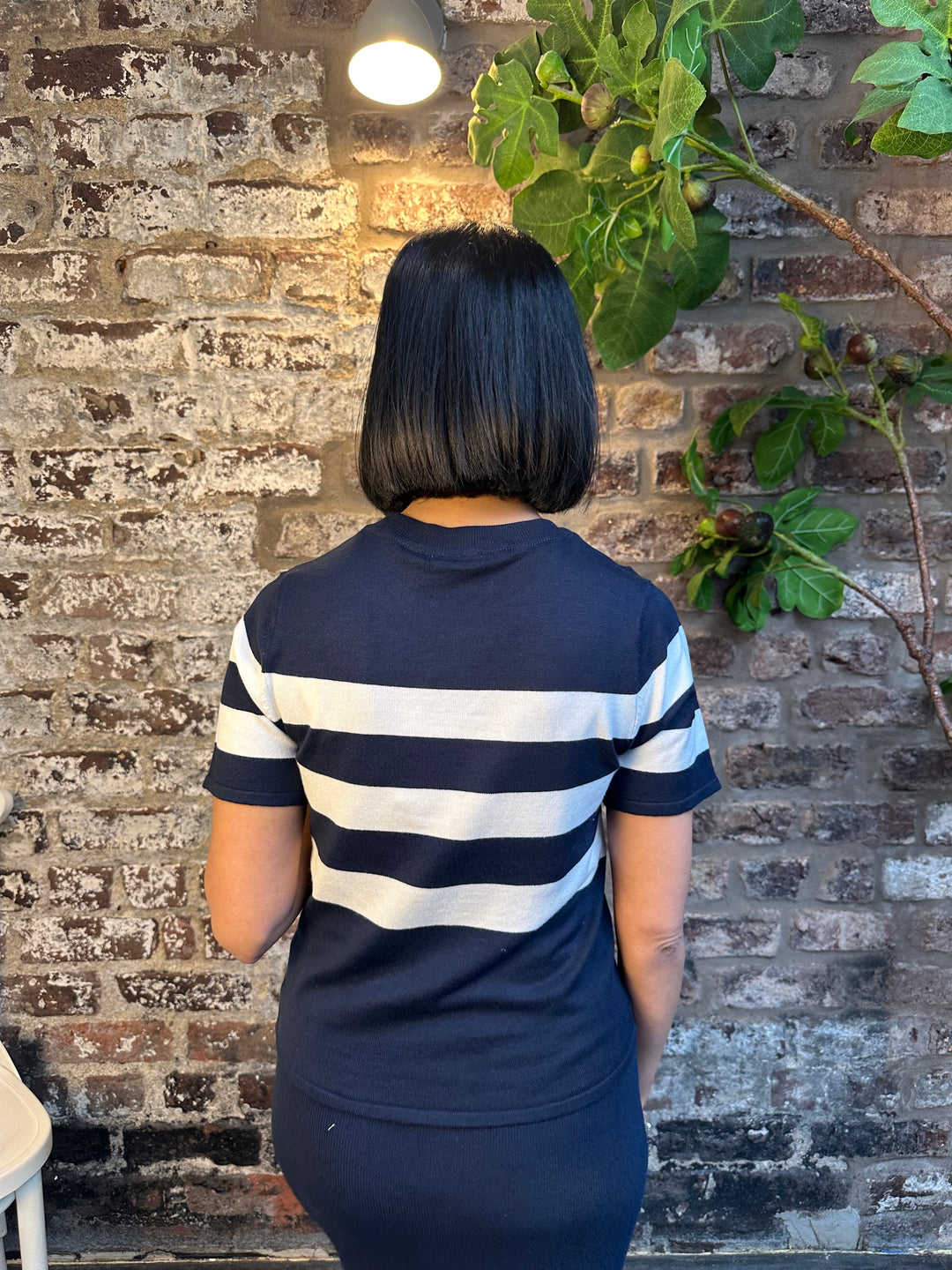 Tiffosi Claudie Navy/White Striper Jumper