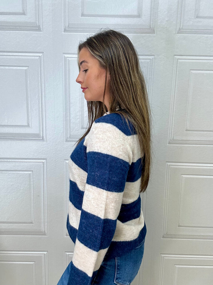 Numph Nuriette Big Stripe Pullover