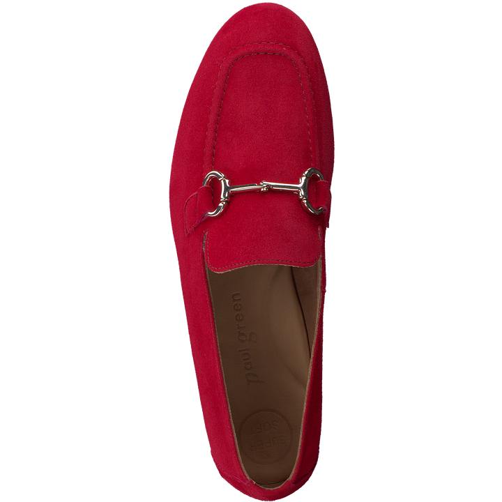 Paul Green Samtziege Chili Red Suede Loafer