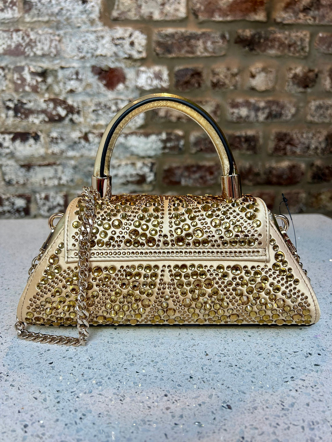 Guess Beauvoir Mini Gold Bag