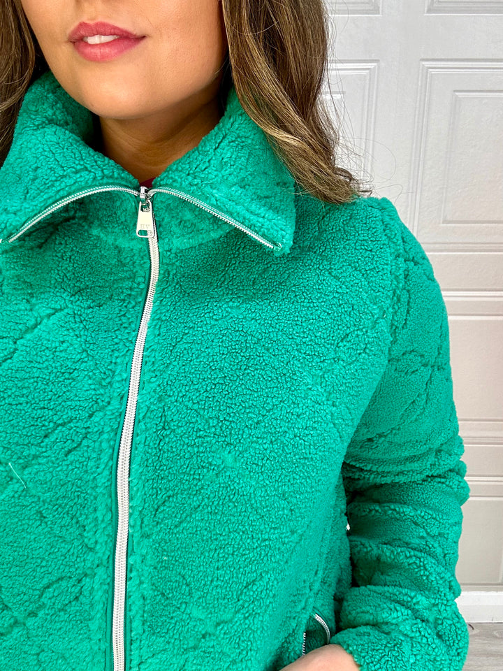 HV Society Jacket Sophelia Zip Up Emerald