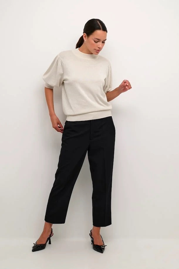 Kaffe KAregina TurtleNeck Gliter Sand