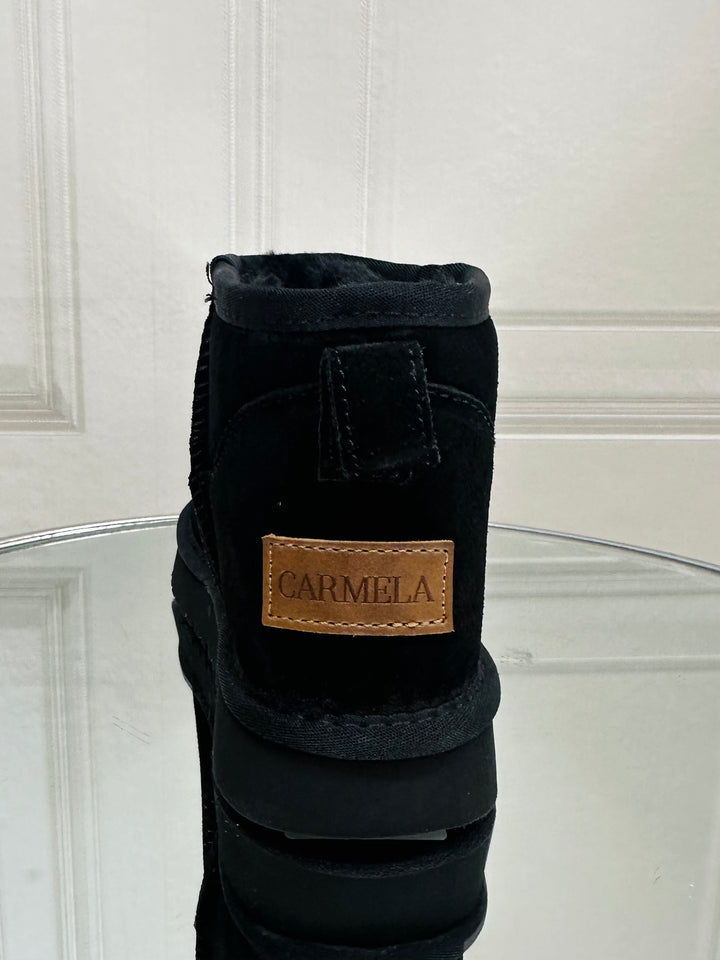 Carmela Black Suede Ankle boot 162007