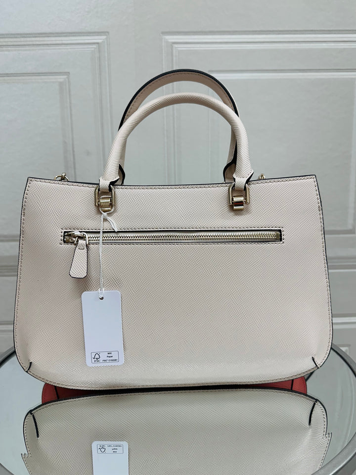 Guess Ilia Stone/Coral Multi Satchel Bag