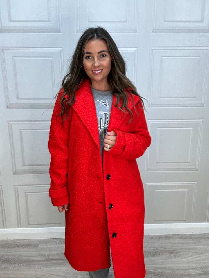 Kaffe KAanne Firey Red Coat