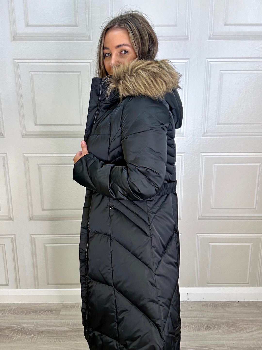 Guess Olga Black Down Coat