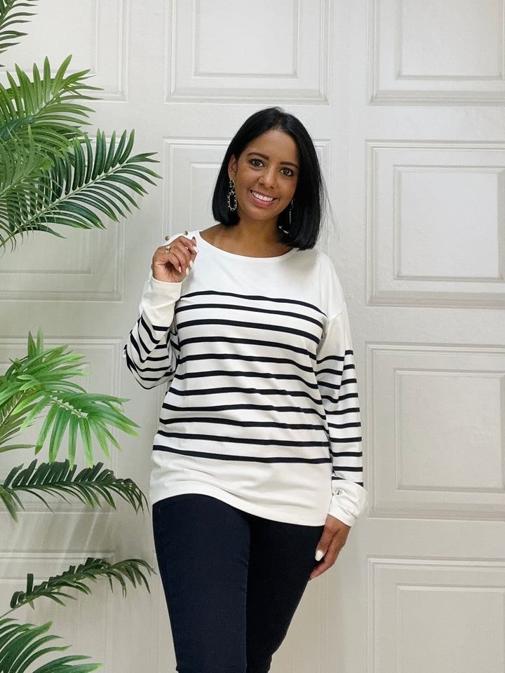 Tiffosi Venice Stripe top