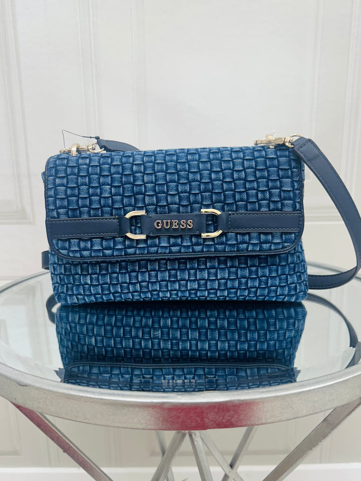 Guess Majka Denim Crossbody Bag