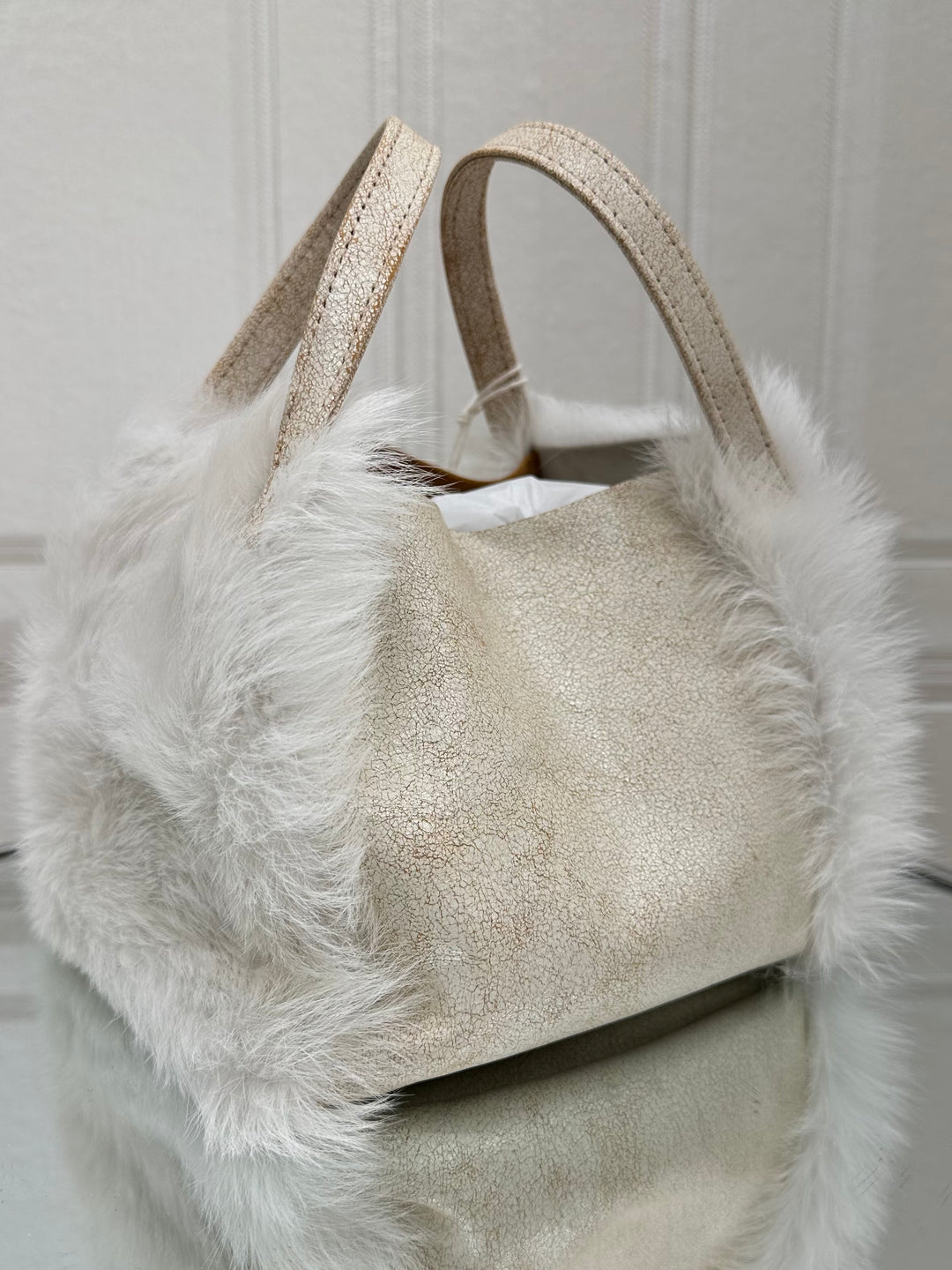 Owen Barry Hawes White/Taupe Bag