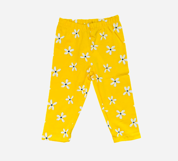 Losan Kids Yellow Daisy Print Leggings